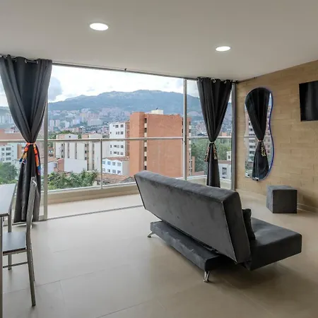 Apartamento Mirador Del Laureles, Ac, Piscina, Parqueadero 701 Medellín Exterior foto